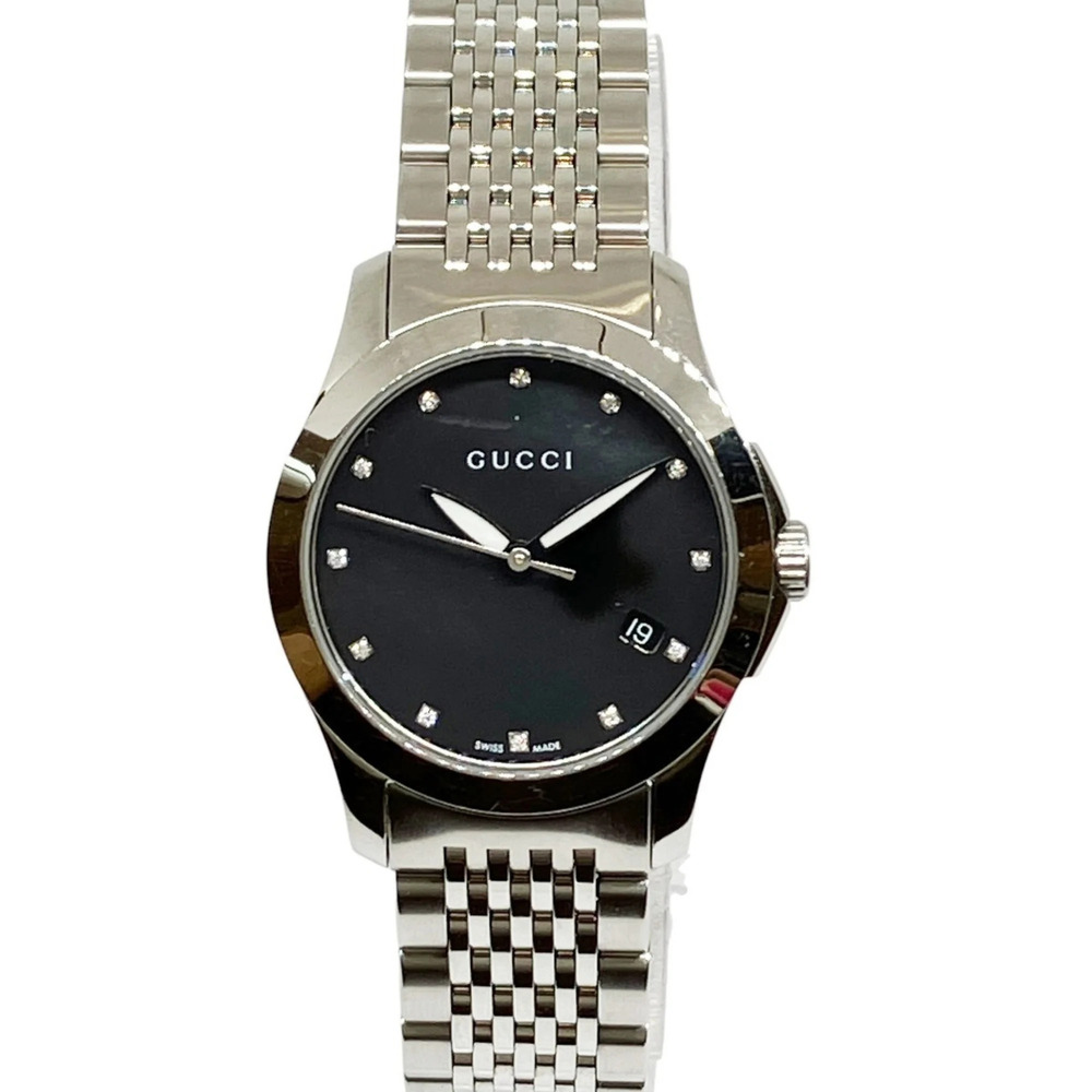 Gucci G-Timeless watch, total weight 59.8g, stainless steel, quartz movement,...